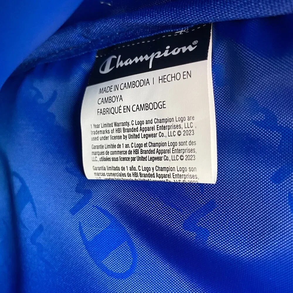 Champion 15” Backpack Black/Green cript Logo,Laptop Sleeve,Padded‎ Straps New